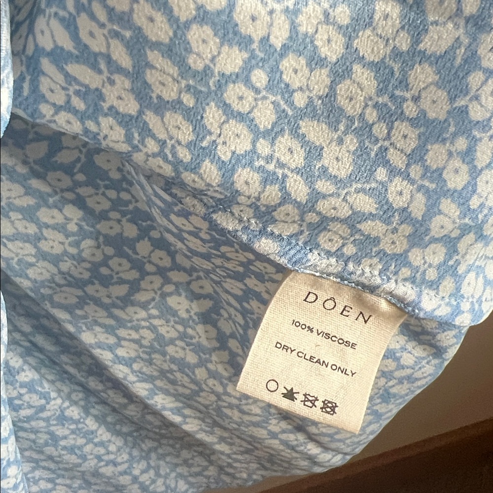 NWT Doen Sonia Dress Cerulean Hillside Bloom - Picture 8 of 9